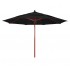 11 foot octagon commercial restaurant umbrella fiberglass wood